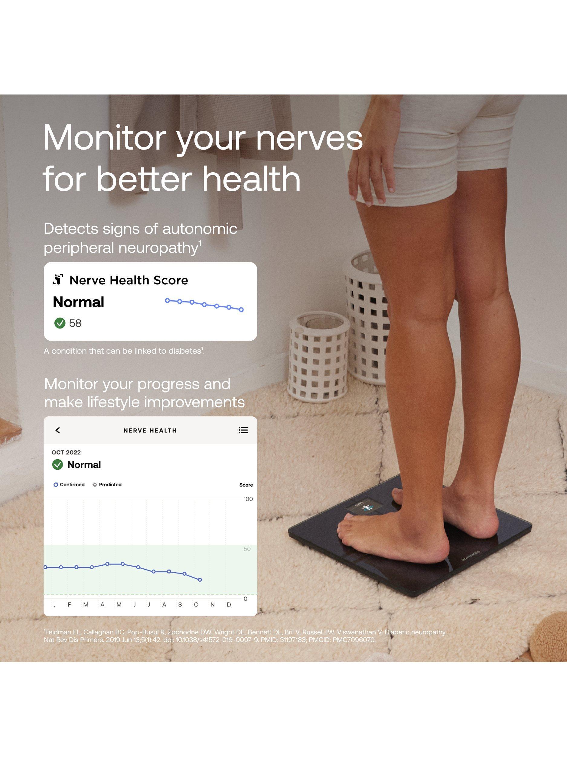 Withings Body Comp smart bathroom scale with body composition tracking, UK version