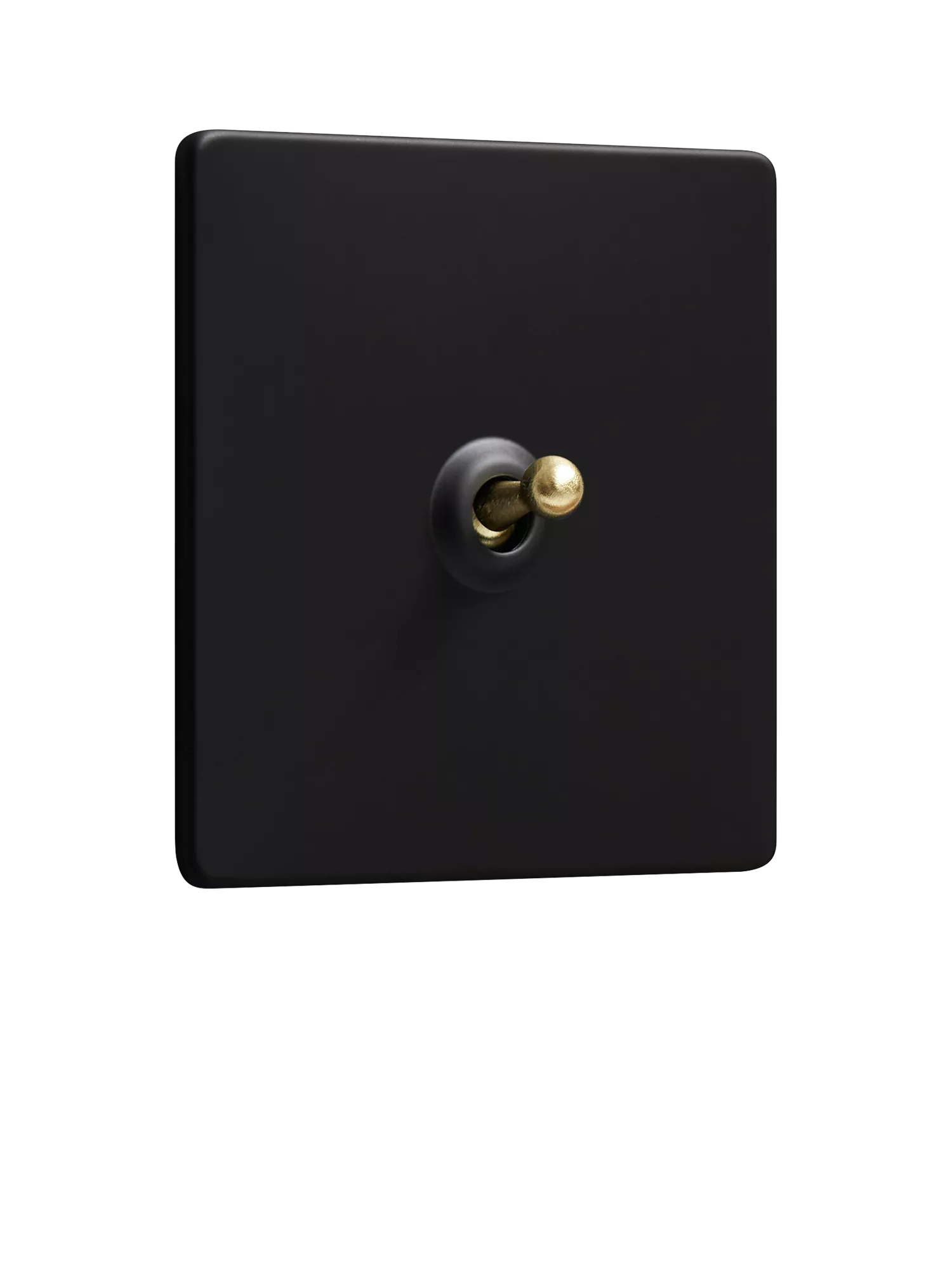 Dowsing & Reynolds Matt Black Single Toggle Switch