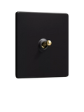 Dowsing & Reynolds Matt Black Single Toggle Switch