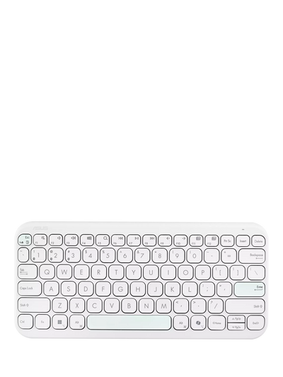John Lewis ASUS KW100 Marshmallow Compact Wireless Keyboard (White)- Buy online at McGrocer