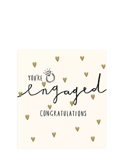 John Lewis The Proper Mail Company Small Hearts Engagement Card- Buy online at McGrocer