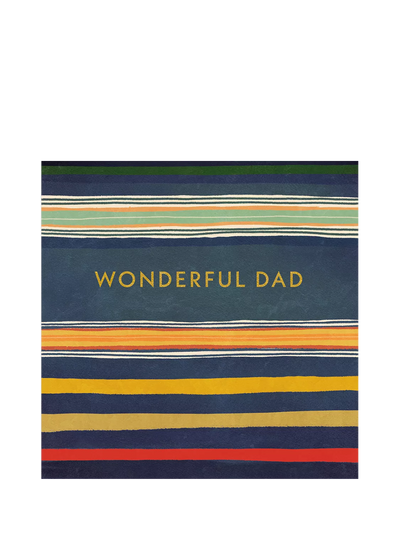 John Lewis Woodmansterne Stripes Dad Birthday Card- Buy online at McGrocer