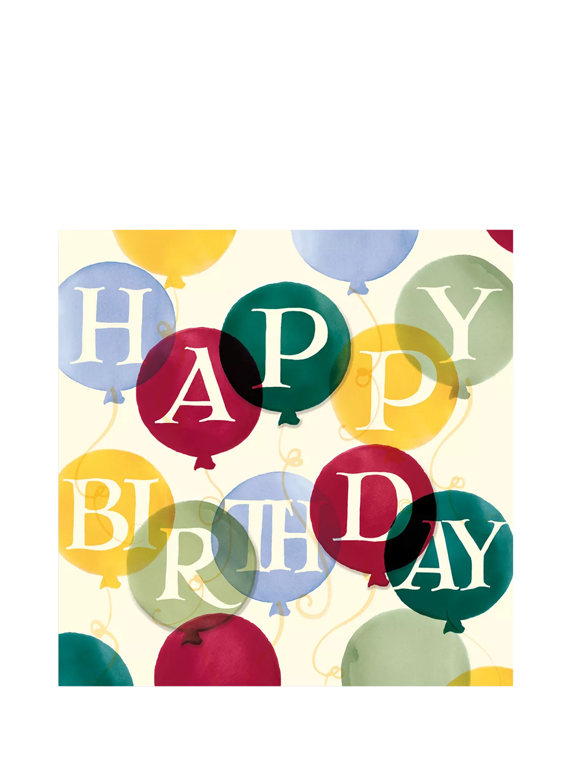 Emma Bridgewater balloons birthday card, imported from the UK