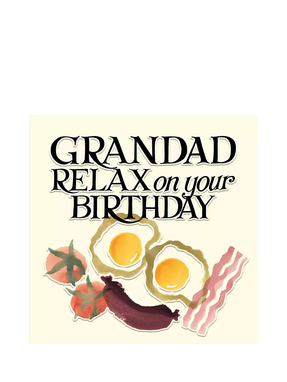 Emma Bridgewater breakfast grandad birthday card (British brand)