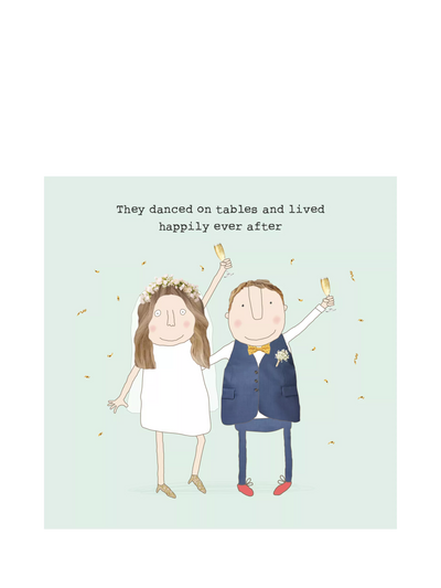 John Lewis Rosie Made A Thing Happily Ever After Wedding Card- Buy online at McGrocer