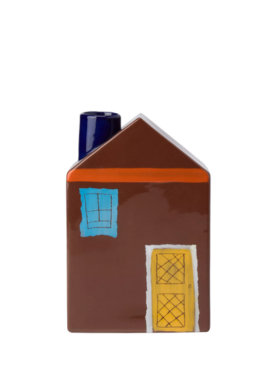 John Lewis The Conran Shop Oddments Glazed Ceramic House Vase, Brown- Buy online at McGrocer