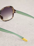 White Stuff curved frame sunglasses Havana Purple Gradient, UK version
