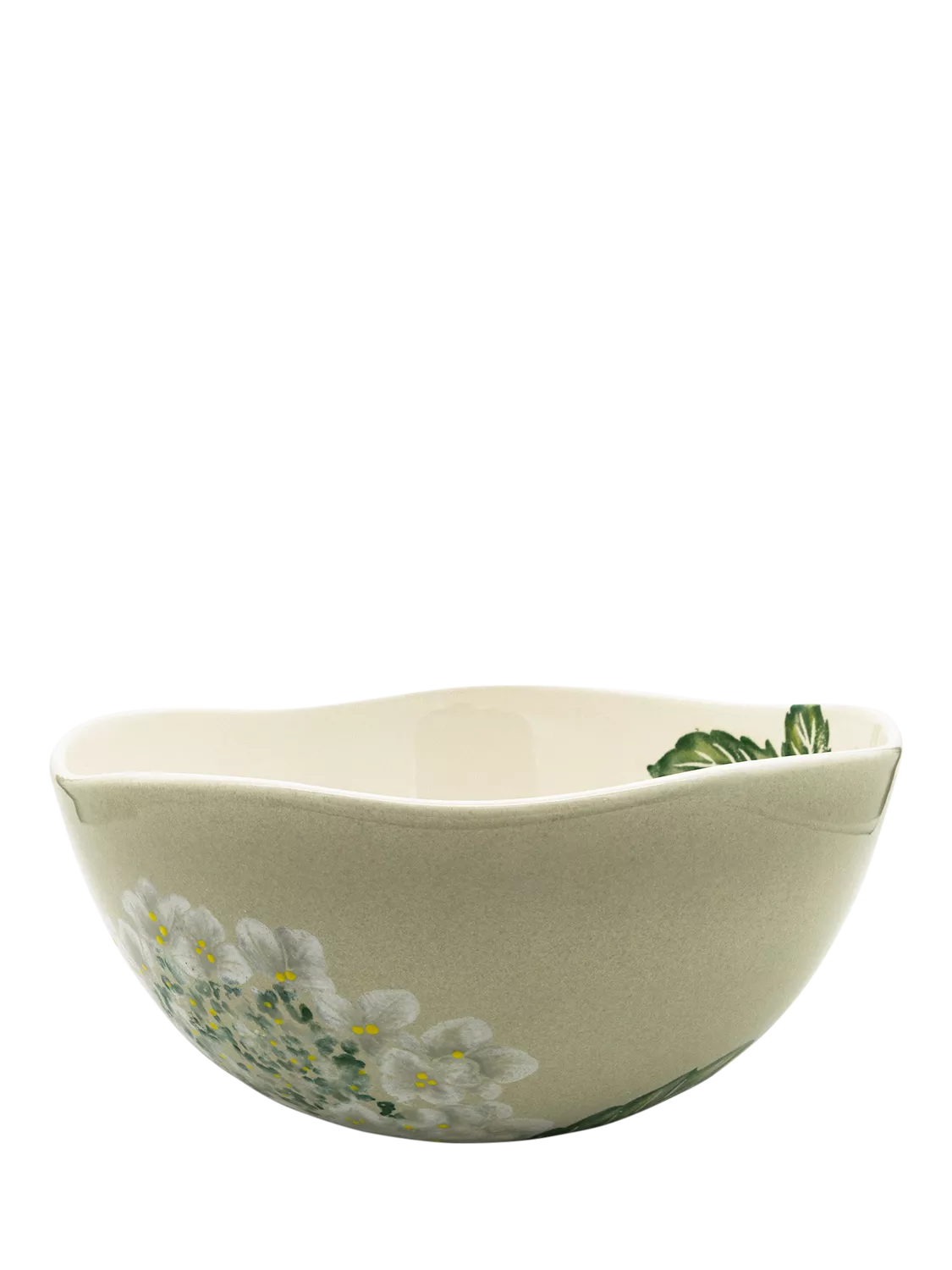 BlissHome Hydrangea earthenware salad bowl 31cm, imported from the UK