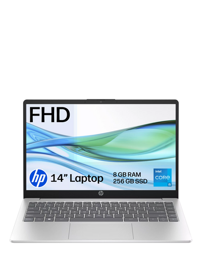 John Lewis HP 14-ep0022na Laptop, Intel Core i5, 8GB RAM, 256GB SSD, 14 Full HD, Natural Silver- Buy online at McGrocer