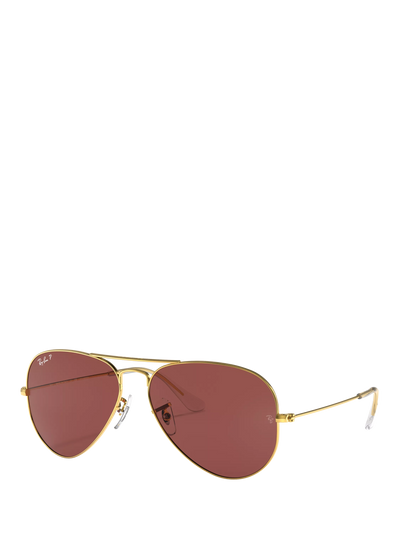 John Lewis Ray-Ban RB3025 Aviator Classic Sunglasses, Gold, 62mm Lens- Buy online at McGrocer