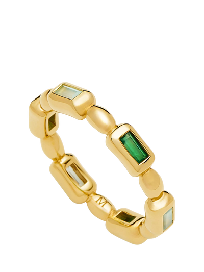 John Lewis Missoma Sculptural Gemstone Ring, Gold/Green- Buy online at McGrocer
