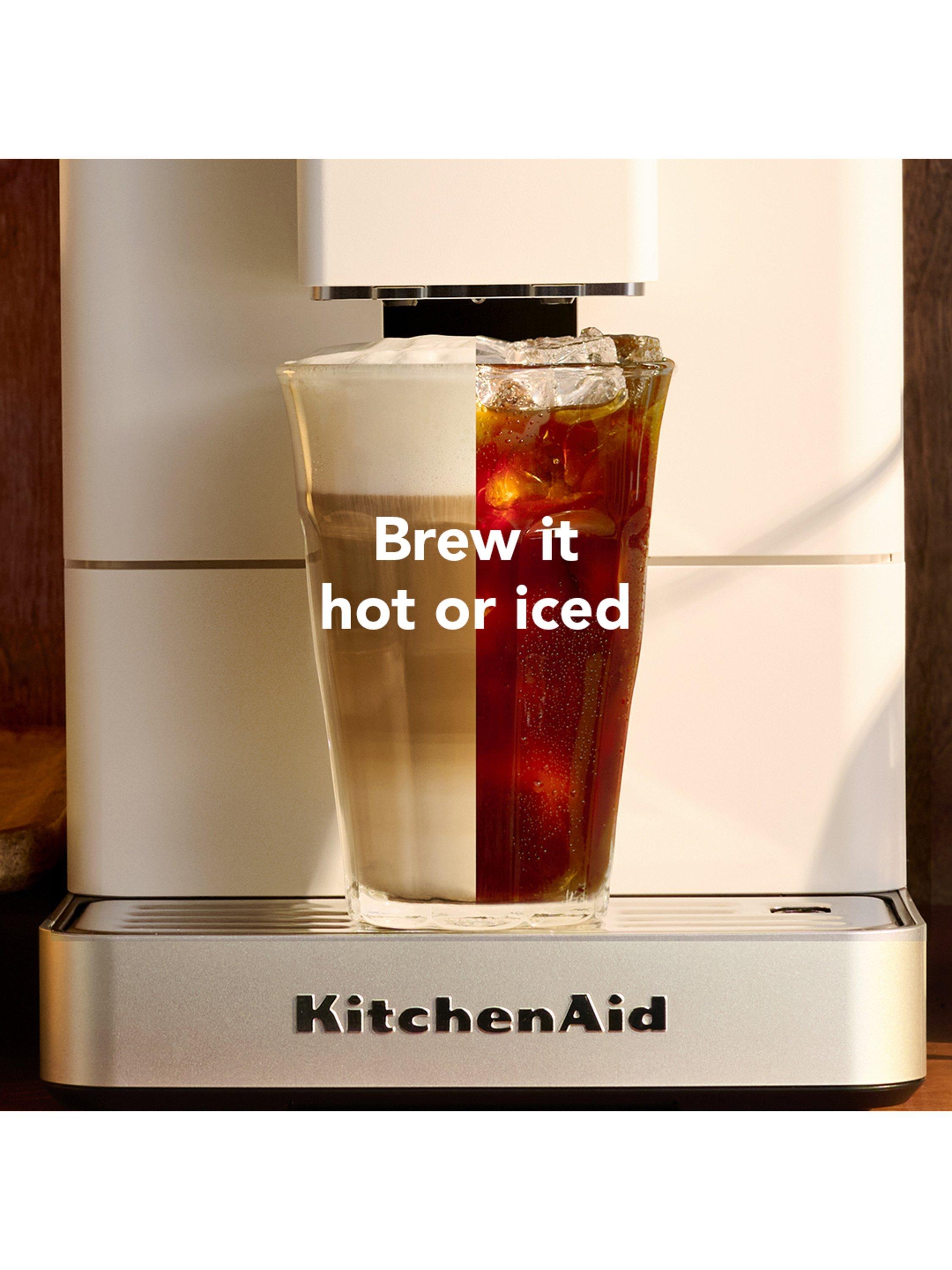 KitchenAid cold espresso bean to cup coffee machine porcelain white (British brand)