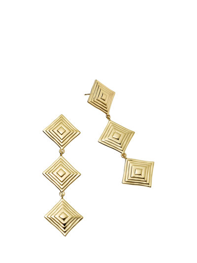 John Lewis Daisy London Away That Day Drop Earrings Gold- Buy online at McGrocer
