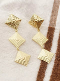 Daisy London gold drop earrings, imported from the UK