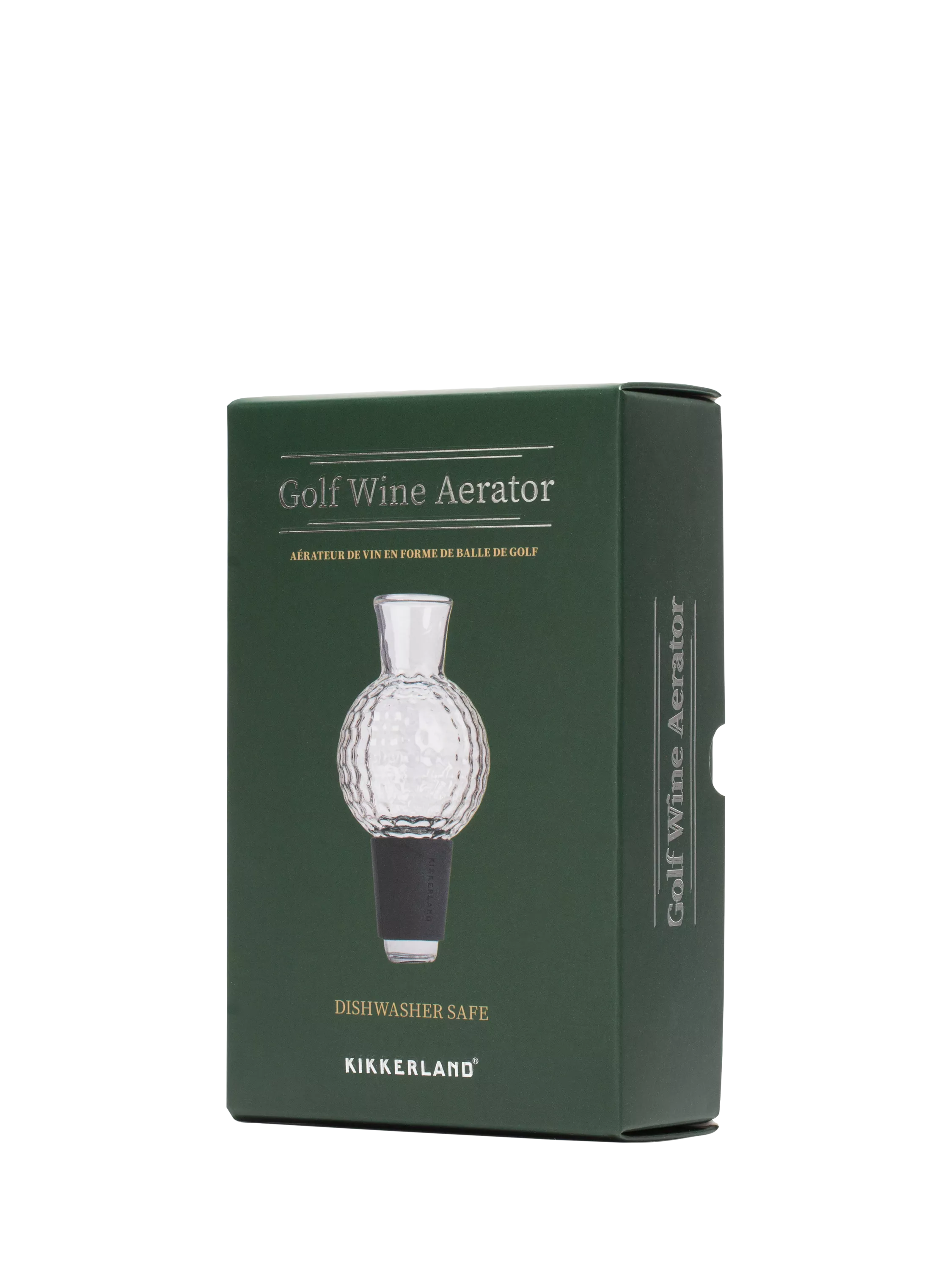 Kikkerland golf wine aerator glass ball with stopper - British product