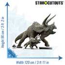 Star Cutouts Jurassic World Triceratops cardboard cutout 96x120x15cm (British brand)