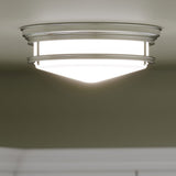 Hinkley Hadley chrome flush ceiling light, imported from the UK