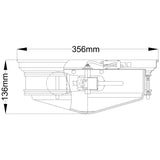 Hinkley Hadley chrome flush ceiling light, imported from the UK
