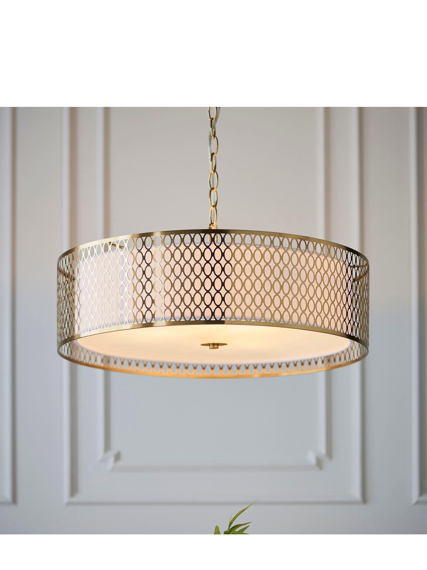 Gallery Home Keela Silver Flush Ceiling Light