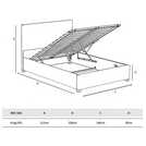 Aspire Kingsize Ottoman Bedframe in Mink - British product