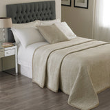 Paoletti quilted bedspread cream colour, imported from the UK