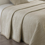Paoletti quilted bedspread cream colour, imported from the UK