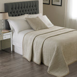 Paoletti quilted bedspread cream colour, imported from the UK
