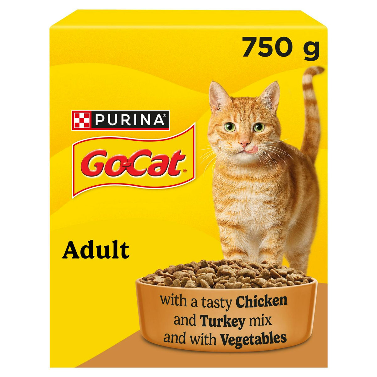 Go-Cat chicken and turkey dry cat food 750g, UK version