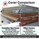 Canadian Spa Company Hot Tub Cover Brown 223x223cm - British product