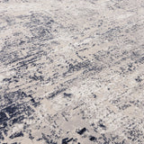 Asiatic Kuza border navy rug 160x230 cm, imported from the UK