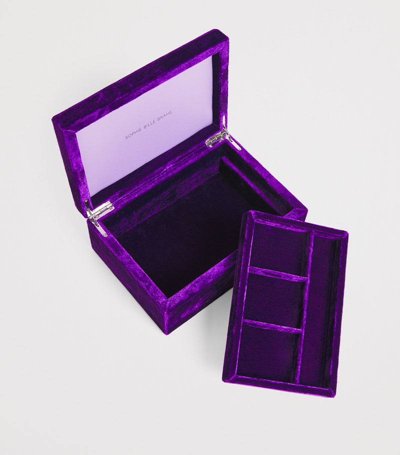 Sophie Bille Brahe silk velvet jewellery box Tresor Grande, UK version