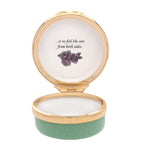 Halcyon Days enamel To Love and Be Loved box 2cm x 4.5cm, imported from the UK