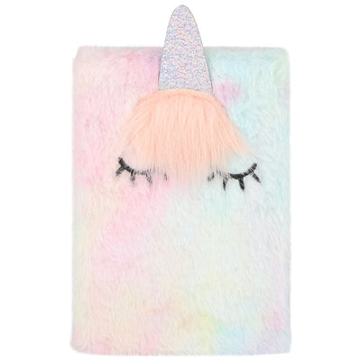 Sainsburys Sainsbury's Home Unicorn Furry A5 160 Page Ruled Notebook- Buy online at McGrocer