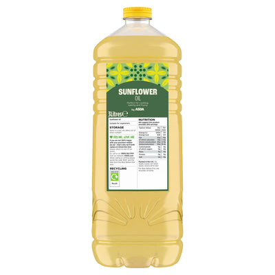 ASDA ASDA Sunflower Cooking Oil 3 Litres- Buy online at McGrocer