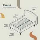 Silentnight Kingsize Fabric Bed Frame Grey (British brand)