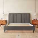 Silentnight Octavia Double Fabric Bed Frame Granite Grey (British brand)