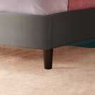 Silentnight Octavia Double Fabric Bed Frame Granite Grey (British brand)