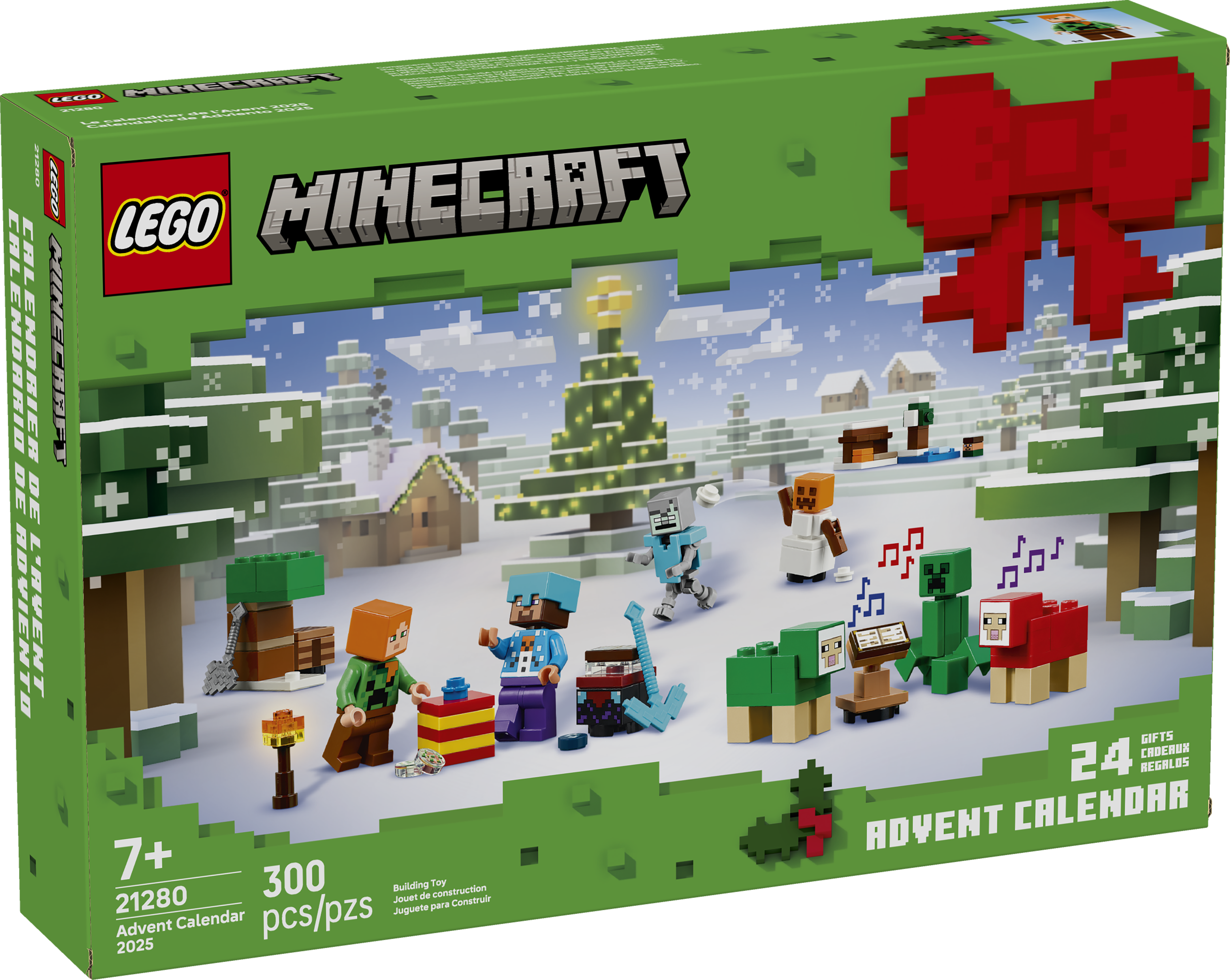 LEGO Minecraft Advent Calendar 2025 Set, UK version
