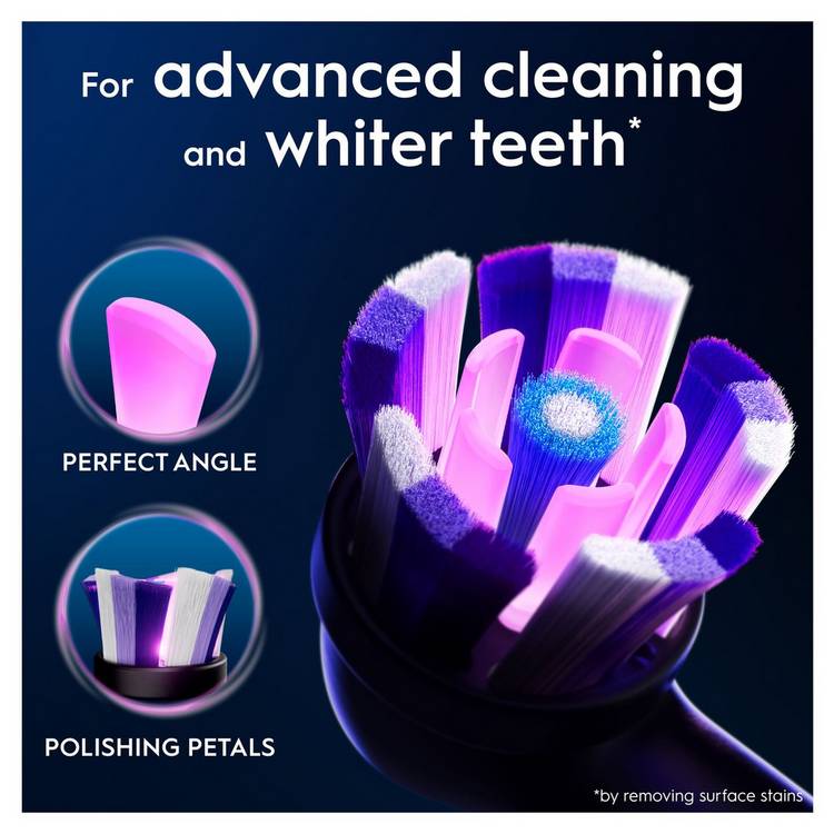 Oral-B iO Radiant White toothbrush heads 4-pack, imported from the UK