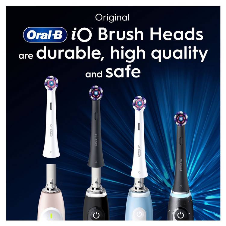 Oral-B iO Radiant White toothbrush heads 4-pack, imported from the UK