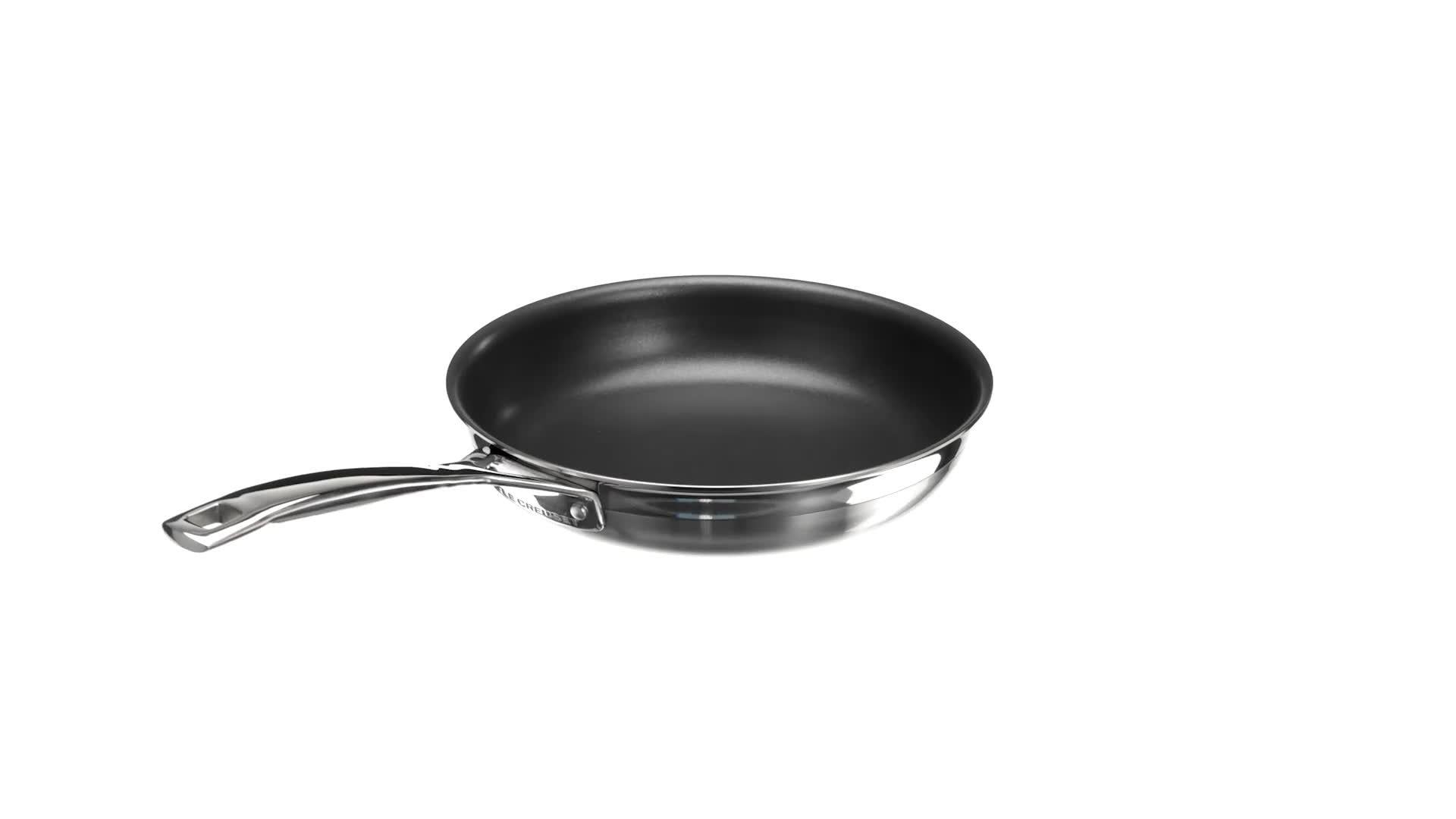 Le Creuset 3-Ply Stainless Steel Non-Stick Frying Pan 24cm, UK version