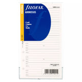 Filofax personal contacts headed paper - British product