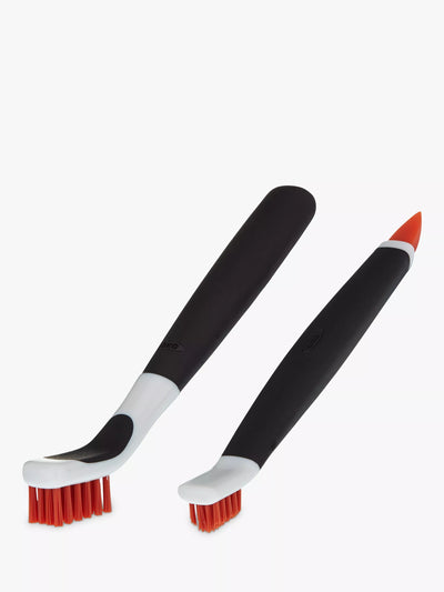 John Lewis OXO Good Grips Deep Clean Brush Set Orange Kitchen Cleaning Brush Set- Buy online at McGrocer