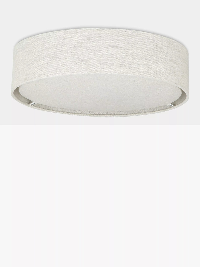 John Lewis Samantha linen ceiling light natural - British product
