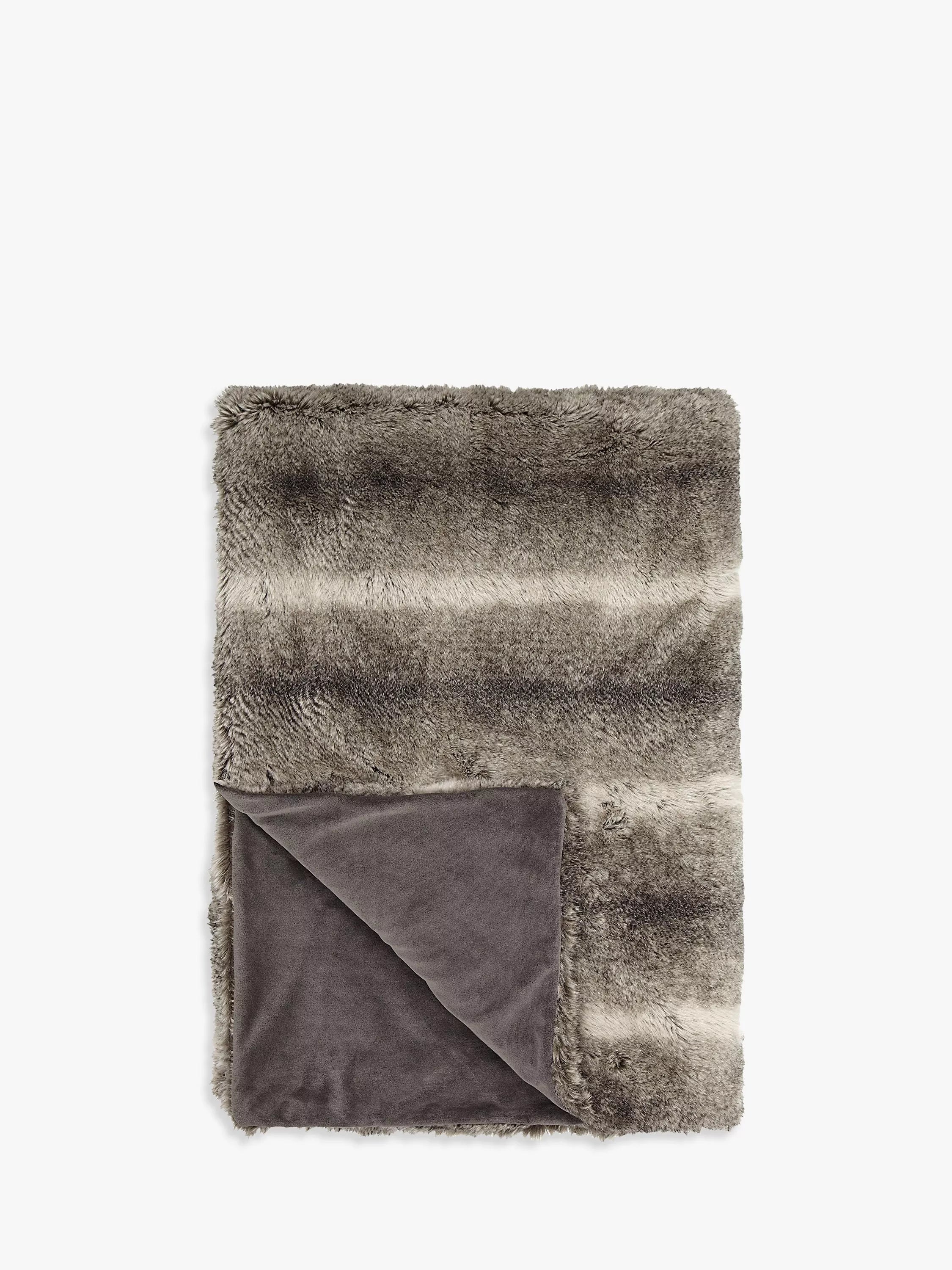 John Lewis faux fur throw 150x200cm, imported from the UK