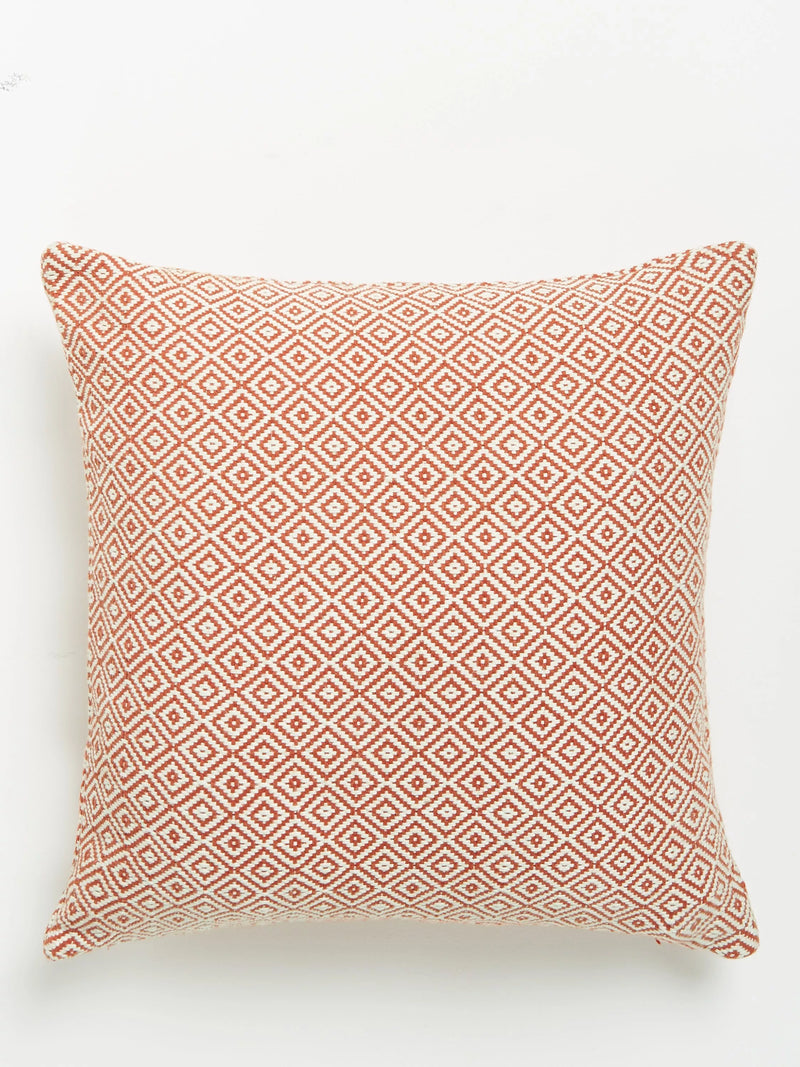 John Lewis Diamonds Cushion, Paprika