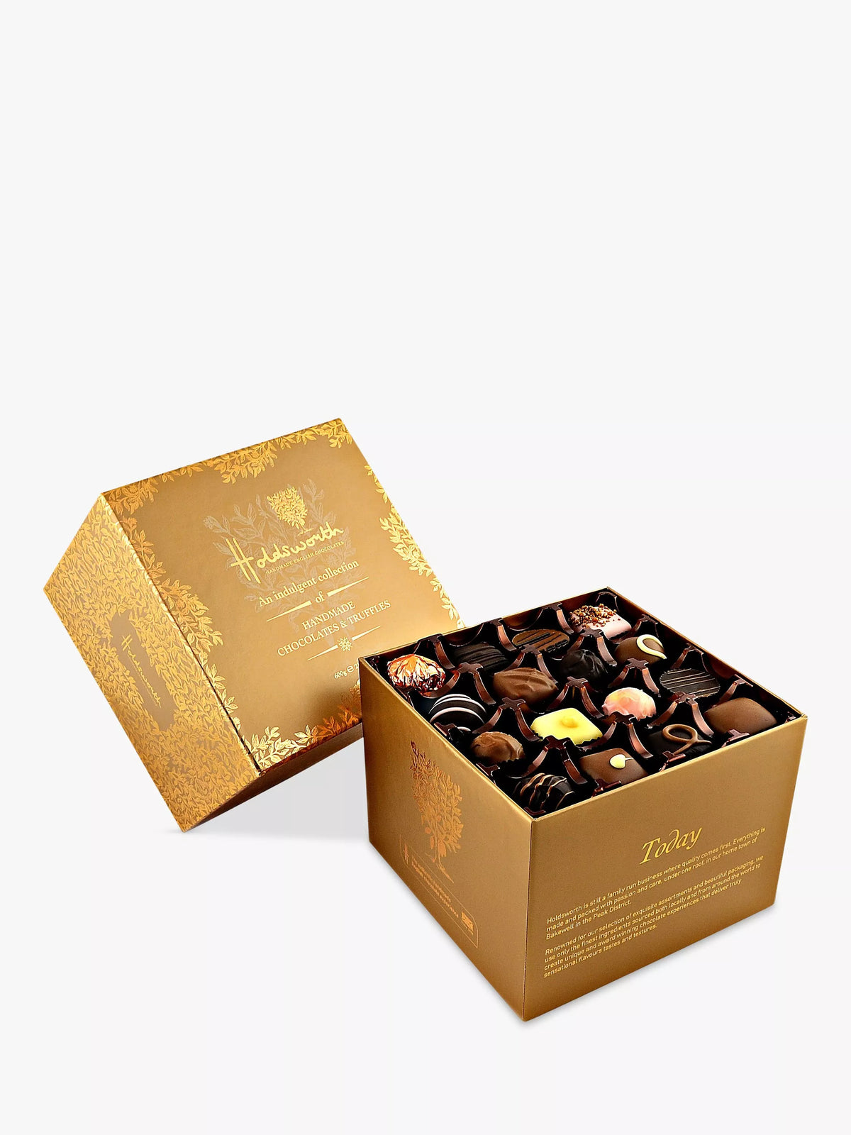 Holdsworth assorted chocolate cube gift box with 48 chocolates 600g, UK version