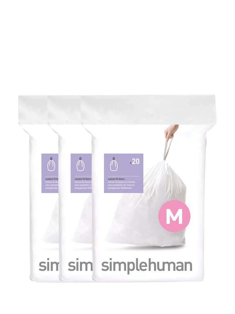 Simplehuman bin liners code M pack of 60 (British brand)