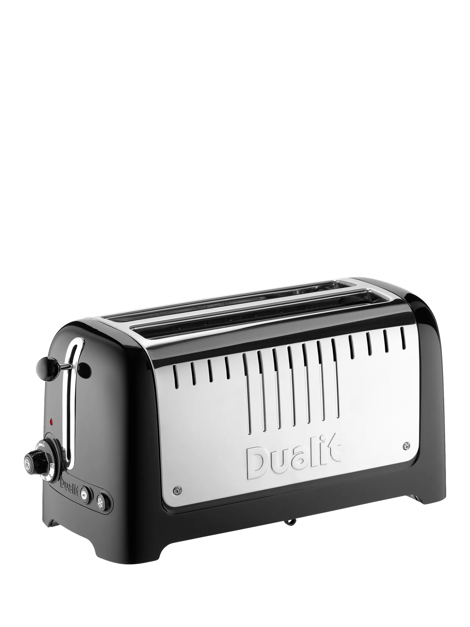 Dualit 2-Slice Long Lite Toaster, Black Gloss