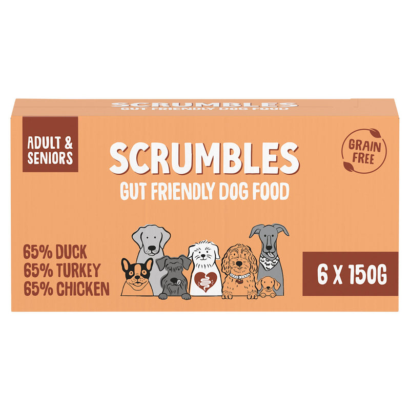 Scrumbles wet dog food multipack 6 x 150g (British brand)